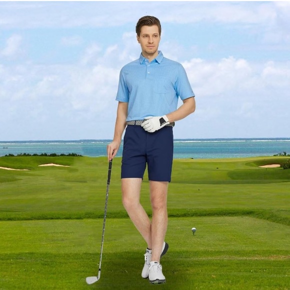 NWT Rouen Mens Golf Shirts Short Sleeve Moisture Wicking Collared Polo, Size 3X - Picture 2 of 11